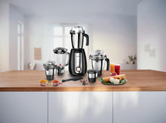 Bosch Mixer Grinder TrueMixx Pro Black MGM8856BIN 5 Jars 1000W