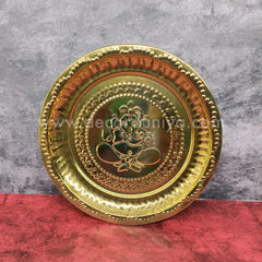 Brass Plate for Pooja & Home Décor | Traditional Brass Pooja Plate