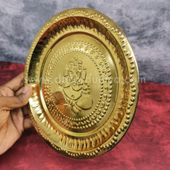 Brass Plate for Pooja & Home Décor | Traditional Brass Pooja Plate