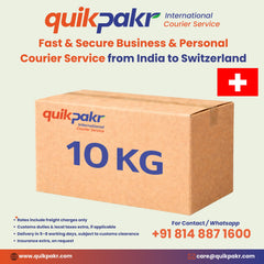 International Courier India to Switzerland