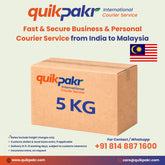 International Courier India to Malaysia