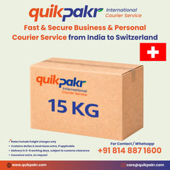 International Courier India to Switzerland