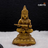 Brass Annapoorani Idol – 6.2 Inch Height | Divine Goddess Annapurna for Kitchen & Temple Decor