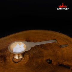 Brass Golchi Arti – 1.3 Inch Height | Miniature Brass Aarti Plate for Pooja & Temple