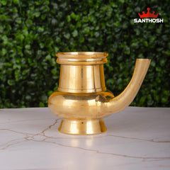 Brass Gindi – 2.5 Inch Height | Miniature Brass Taper for Pooja & Temple