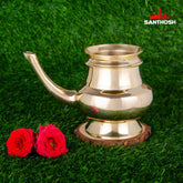 Brass Gindi – 3.5 Inch Height | Traditional Brass Taper for Pooja & Temple