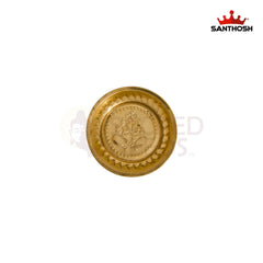 ICC Rice Plate – 1 Inch Height | 4 Inch Width | Brass Plate for Serving Rice, Pooja & Traditional Rituals