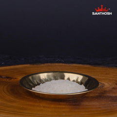 ICC Rice Plate – 1 Inch Height | 4 Inch Width | Brass Plate for Serving Rice, Pooja & Traditional Rituals