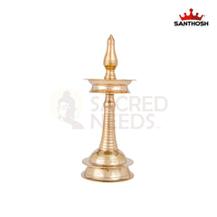 Brass AKP Vilakku – 10 Inch Tall Oil Lamp