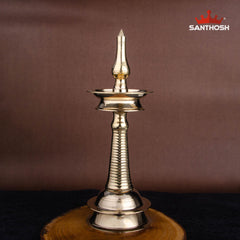 Brass AKP Vilakku – 10 Inch Tall Oil Lamp