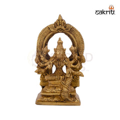 Brass Varahi with Arch – 6.2 Inch Height | Divine Varahi Devi Idol with Arch for Pooja, Rituals & Veneration