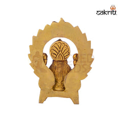 Brass Lakshmi with Arch – 3.9 Inch | Goddess Lakshmi Idol with Arch Backdrop for Mandir & Gifting