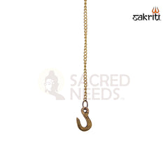 Brass Annam Vilakku 5 Mukh Hanging – 22.5 Inch | Traditional Five-Faced Hanging Lamp with Bird Design