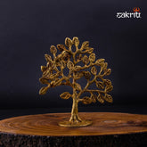 Brass Tree – 6.5 Inch Height | Decorative Brass Tree for Pooja & Spiritual Decor
