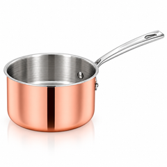 Pradeep Triply Long Handle Sauce Pan with Copper
