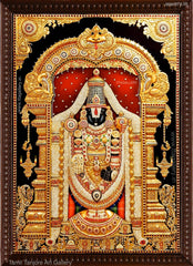 3D Balaji Full AD Stone Embossed Tanjore Painting