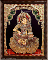 Annapoorani Red Tanjore Painting 