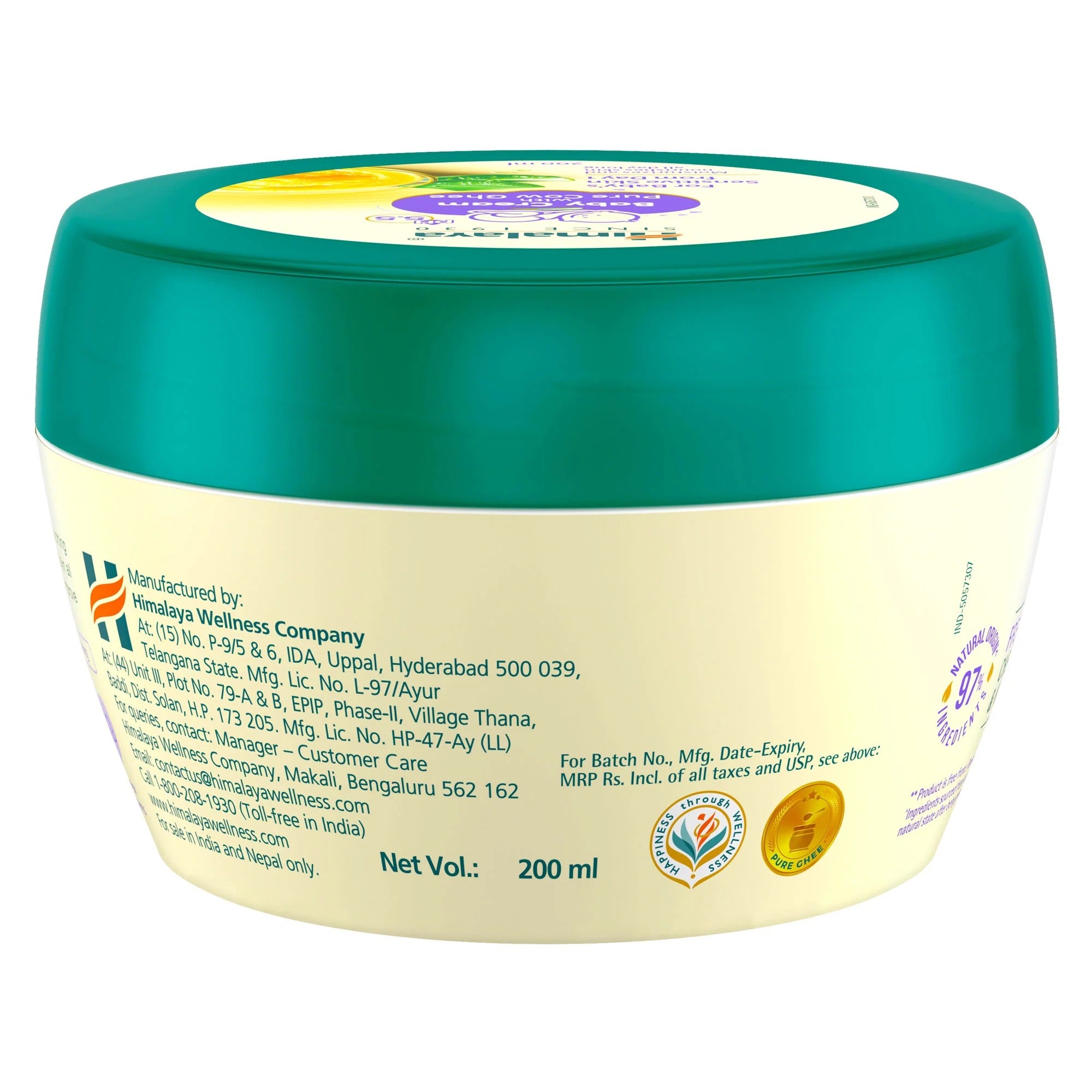Himalaya Baby Cream with Pure Cow Ghee