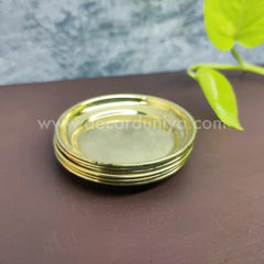Brass Plate – Set of 6 Pcs | Traditional Brass Plates for Pooja and Dining