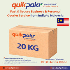 International Courier India to Malaysia