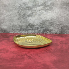Decorative Sangu Plate | Traditional Brass Shankh Plate for Pooja and Décor