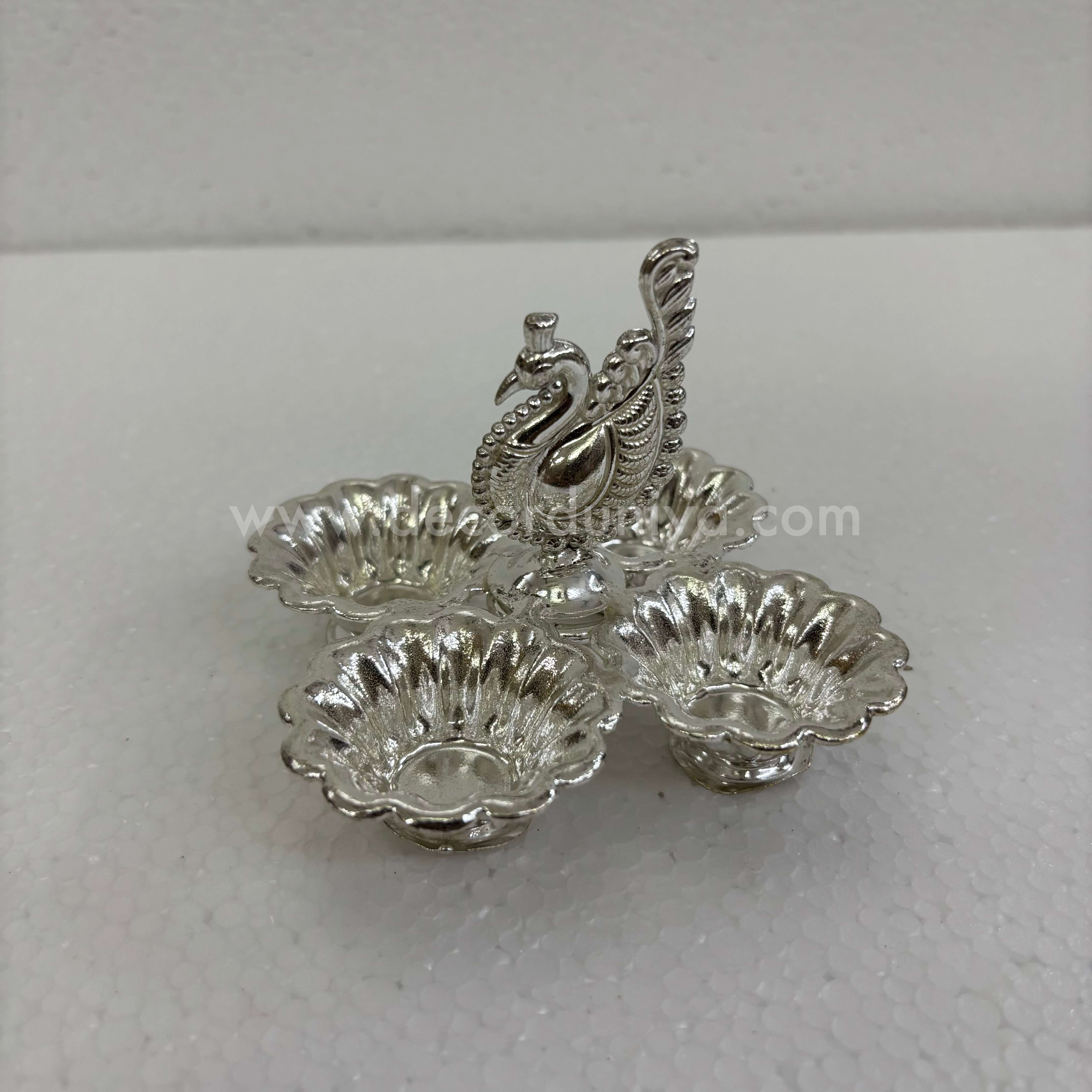 German Silver Annam Vilakku – DVH5 | Traditional Decorative Pooja Lamp