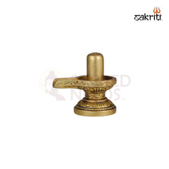 Brass Shiva Lingam – 2.2 Inch Height | Small Shivling for Pooja, Meditation & Home Temple