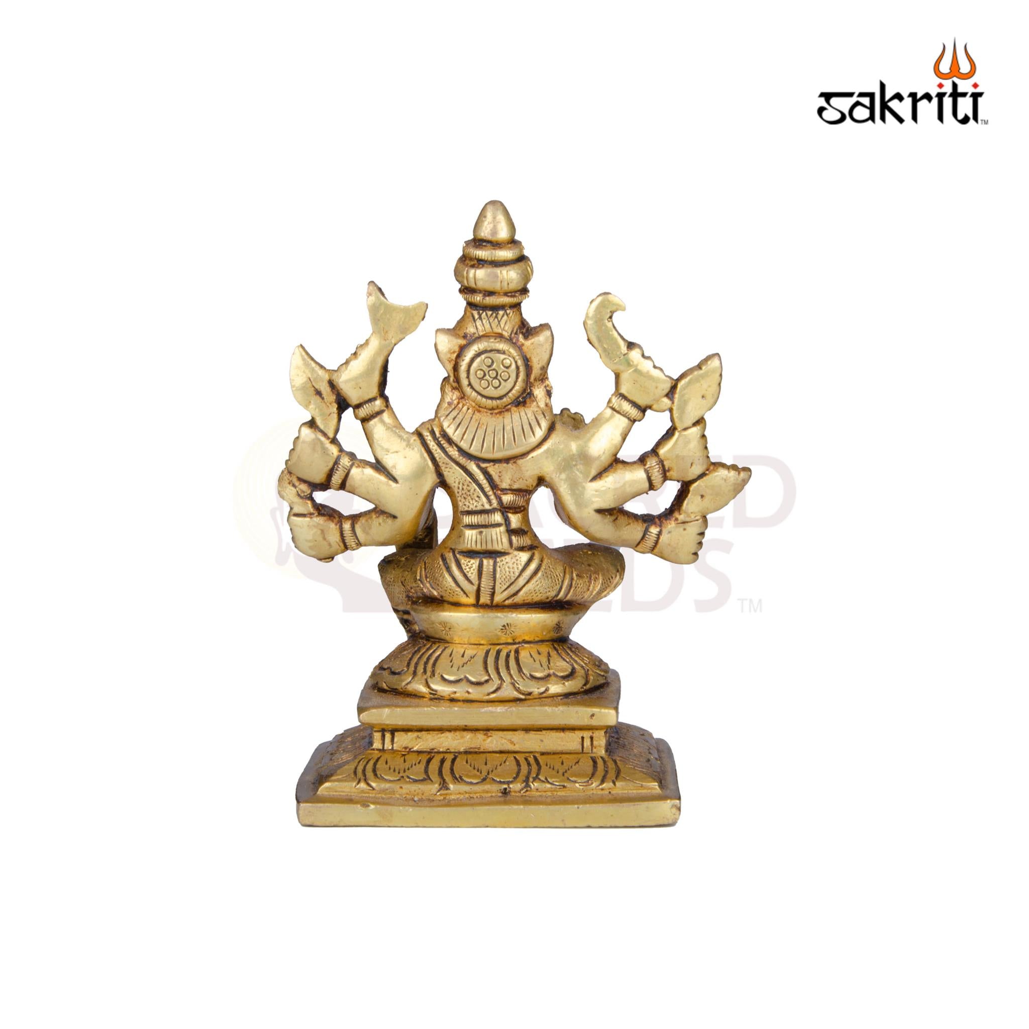 Brass Varahi Idol – 4 Inch Height | Powerful Goddess Statue for Navaratri, Pooja & Decor