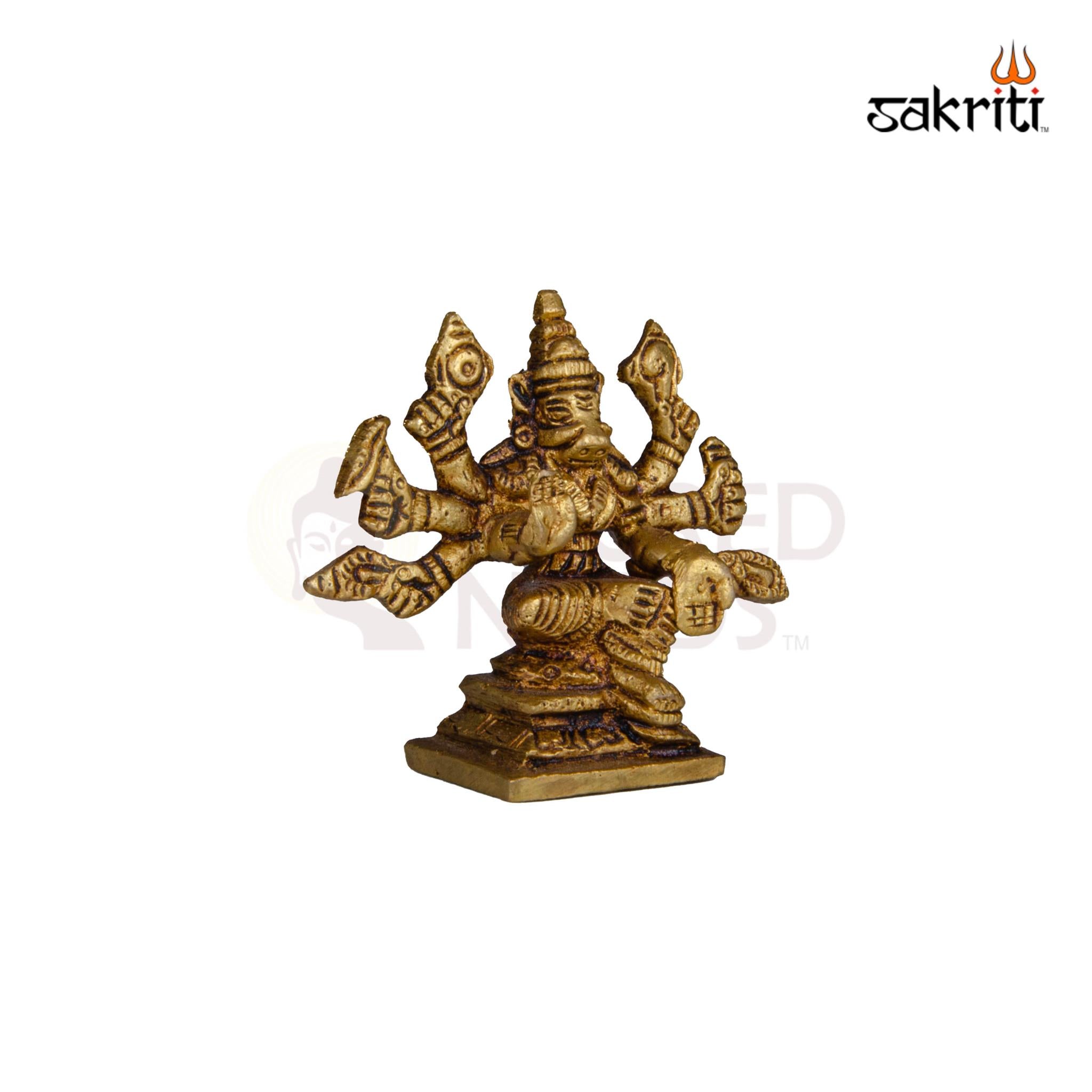 Brass Varahi Idol – 2.3 Inch Height | Mini Goddess Varahi Statue for Home Temple & Gifting