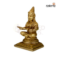 Brass Annapoorani Idol – 6.2 Inch Height | Divine Goddess Annapurna for Kitchen & Temple Decor