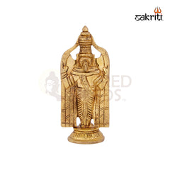Brass Balaji Idol – 8 Inch Height | Lord Venkateswara Statue for Pooja, Temple & Home Decor