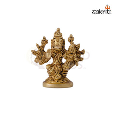 Brass Hayagriva Idol – 3.2 Inch Height | Wisdom Deity Statue for Students & Study Table