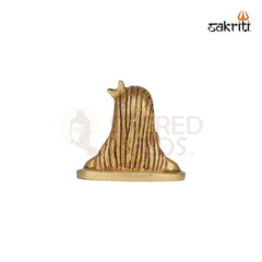 Brass Adiyogi Shivan Idol – 2.5 Inch Height | Small Lord Shiva Statue for Meditation & Dashboard
