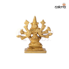 Brass Varahi Idol – 3.5 Inch Height | Fierce Goddess Statue for Temple Worship & Gifting