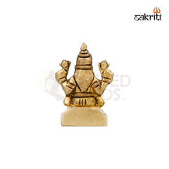 Brass Lakshmi Idol – 2.2 Inch Height | Mini Mahalakshmi for Pooja, Wealth & Prosperity