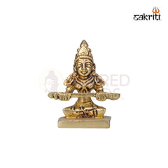 Brass Annapoorani Idol – 2.3 Inch Height | Goddess of Nourishment for Kitchen & Temple Use