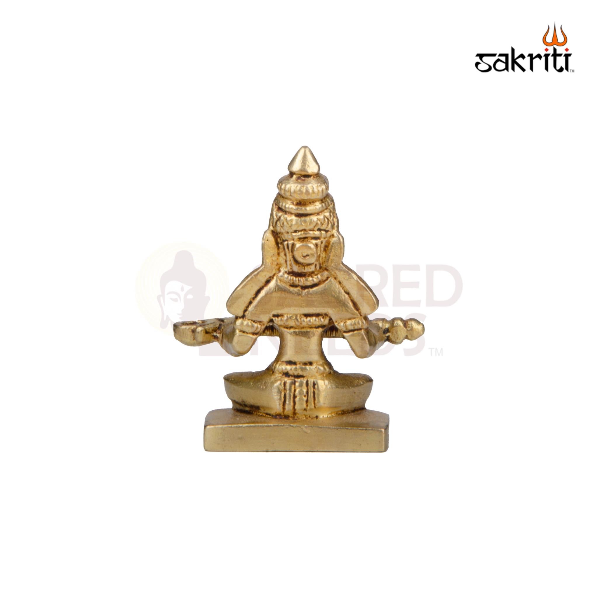 Brass Annapoorani Idol – 2.3 Inch Height | Goddess of Nourishment for Kitchen & Temple Use