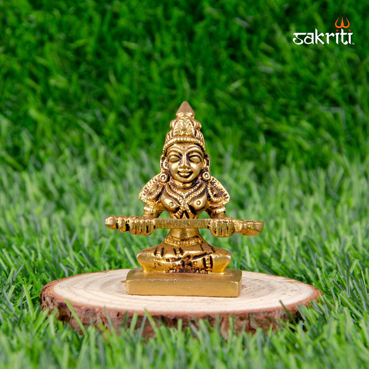 Brass Annapoorani Idol – 2.3 Inch Height | Goddess of Nourishment for Kitchen & Temple Use