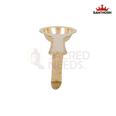Brass Golchi Arti – 2 Inch Height | Miniature Brass Aarti Plate for Pooja & Temple