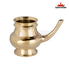 Brass Gindi – 3.5 Inch Height | Traditional Brass Taper for Pooja & Temple