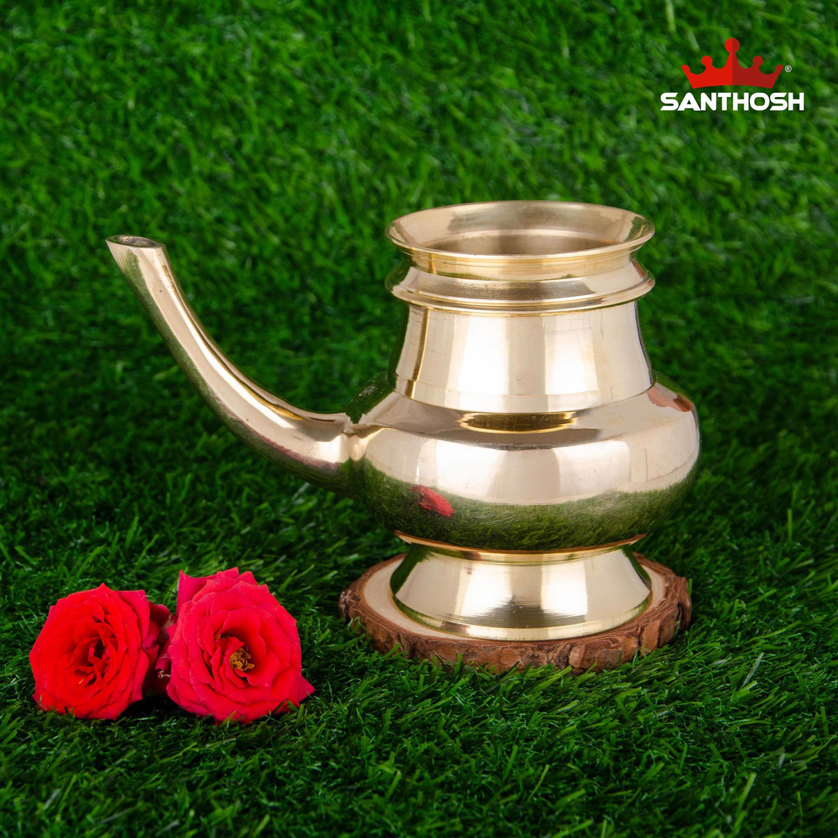 Brass Gindi – 3.5 Inch Height | Traditional Brass Taper for Pooja & Temple