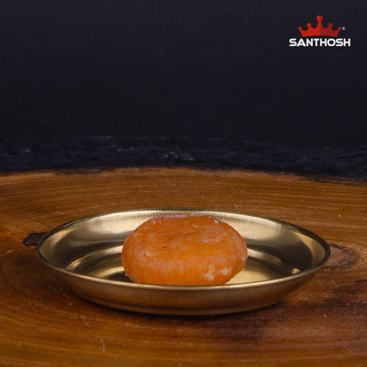 ICC Halwa Plate – 0.3 Inch Height | Traditional Brass Plate for Serving Halwa, Pooja & Rituals