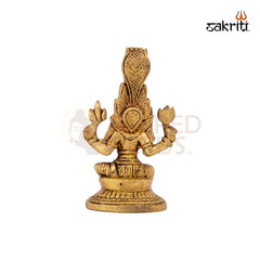 Brass Karumari – 3.7 Inch | Karumari Amman Devi Idol for South Indian Rituals, Navratri & Temple Decor