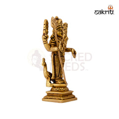 Brass Murugan – 6.1 Inch | Lord Muruga Statue for South Indian Temples, Golu & Devotional Display