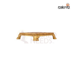 Brass Table – 1 Inch | Brass Pedestal Table for Ritual Use, Ideal for Keeping Idols & Diyas