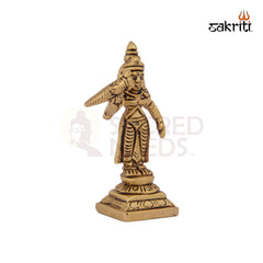 Brass Meenakshi – 3.5 Inch | Goddess Meenakshi Idol for Temple, Navratri & Pooja Mandap