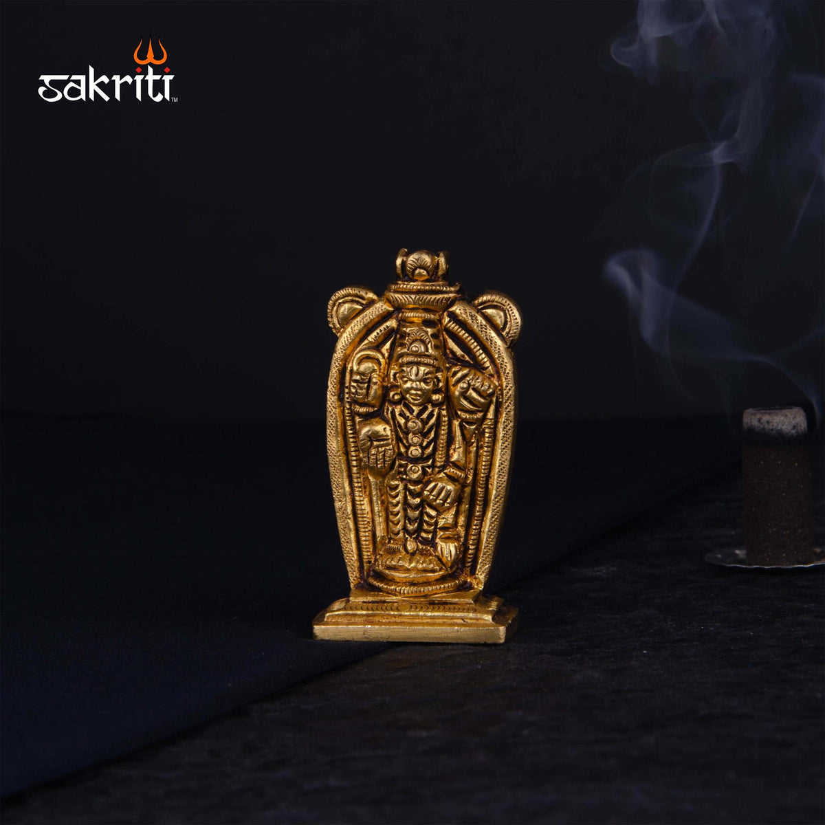 Brass Balaji – 2.8 Inch | Venkateswara Idol for Tirupati Devotees, Pooja Rooms & Gifting