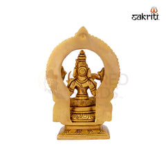 Brass Kamakshi Idol – 6 Inch Height | Traditional Goddess Kamakshi Statue for Pooja Room, Temple & Gifting