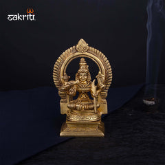Brass Kamakshi Idol – 6 Inch Height | Traditional Goddess Kamakshi Statue for Pooja Room, Temple & Gifting