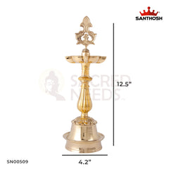 Brass Arjun Porai Vilakku – 12.5 Inch Height